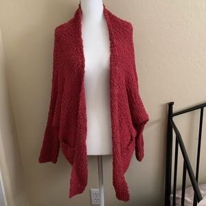 NWOT Cozy Red cardigan